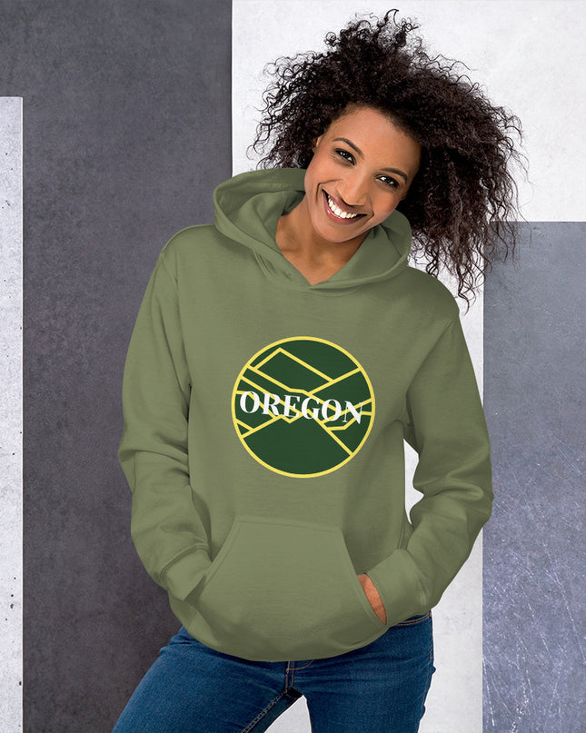 OREGON - Green/Yellow - Unisex Hoodie