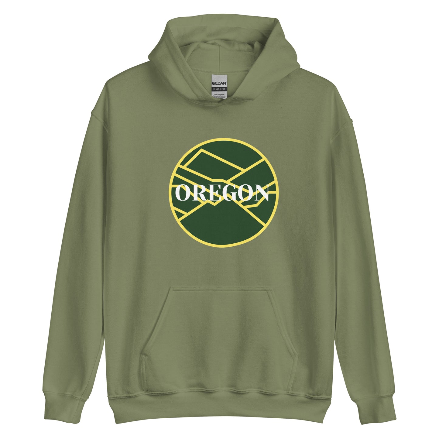 OREGON - Green/Yellow - Unisex Hoodie