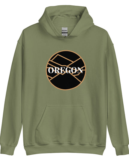 OREGON - Black/Tan - Unisex Hoodie