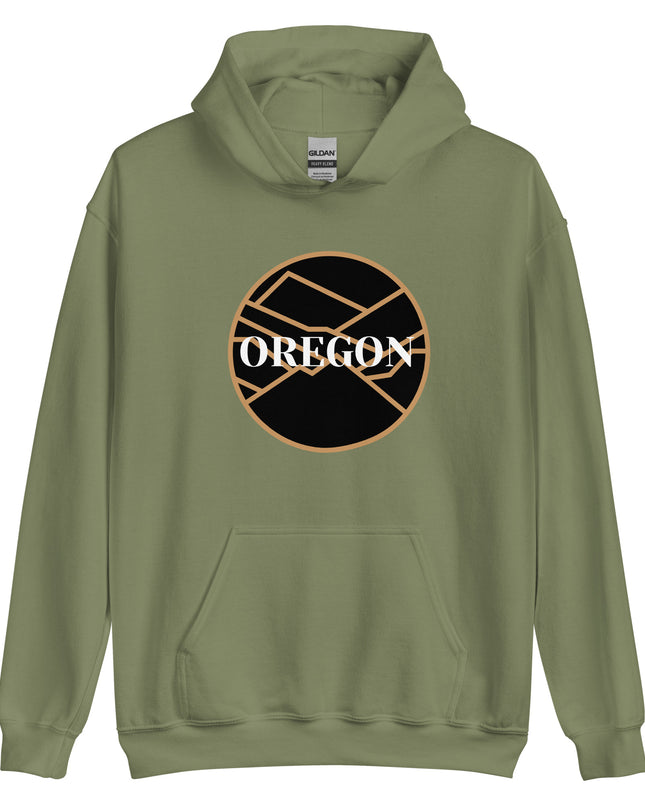 OREGON - Black/Tan - Unisex Hoodie