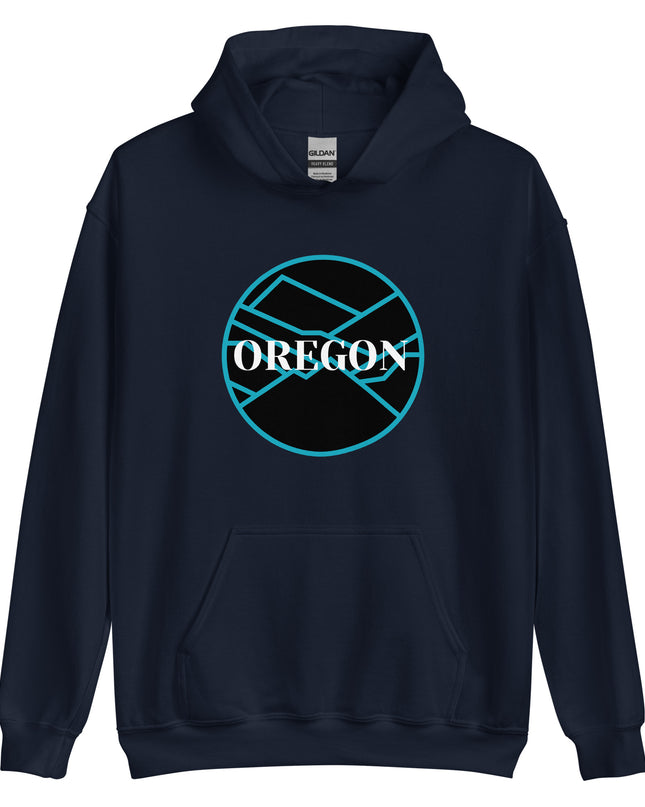 OREGON - Blue/Black - Unisex Hoodie