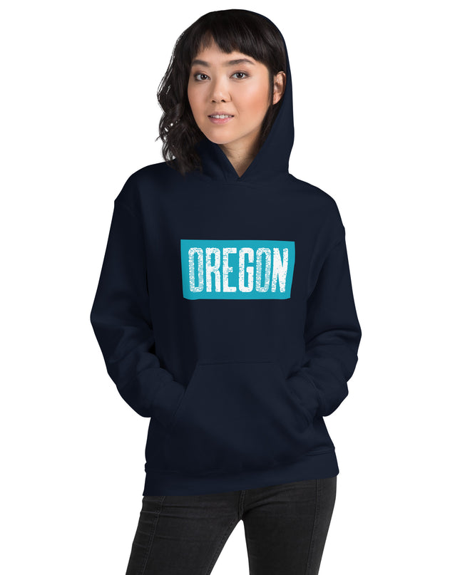 Oregon in Teal - Unisex Hoodie