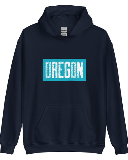 Oregon in Teal - Unisex Hoodie