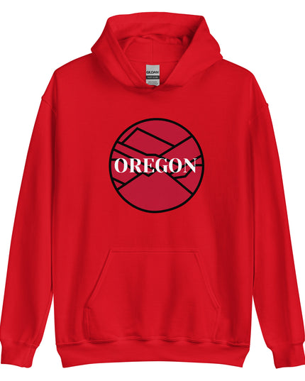 OREGON - Red/Black - Unisex Hoodie