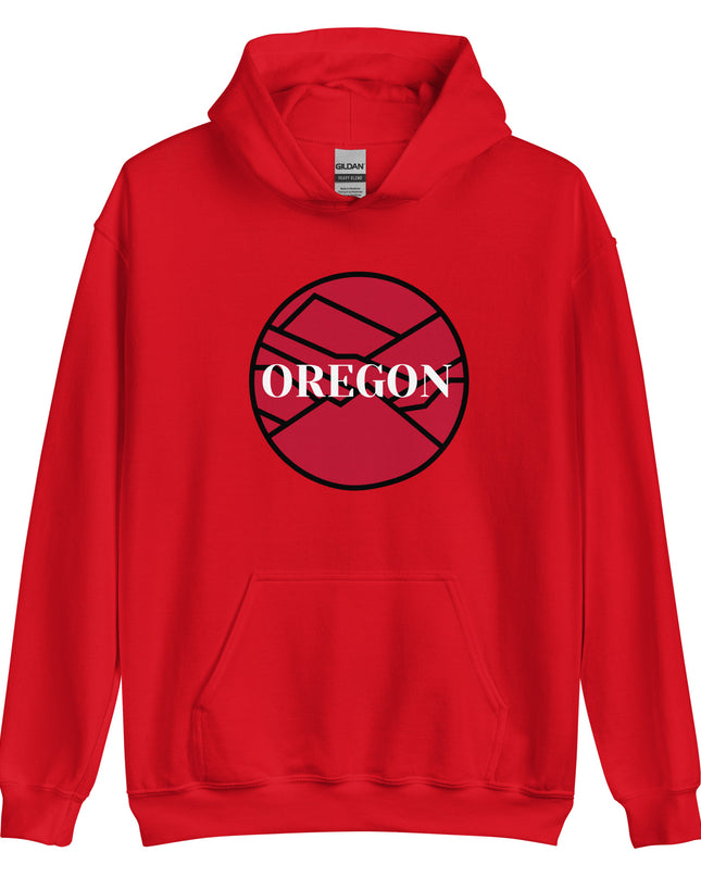 OREGON - Red/Black - Unisex Hoodie