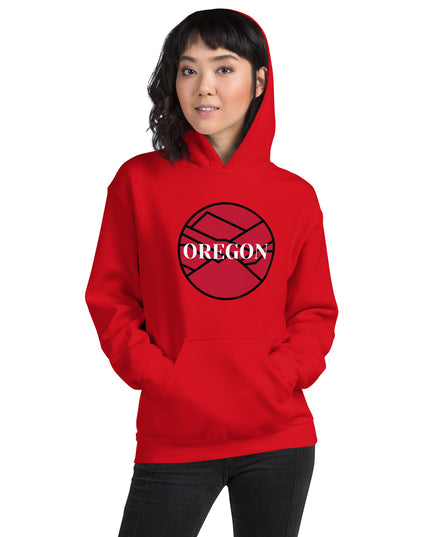 OREGON - Red/Black - Unisex Hoodie