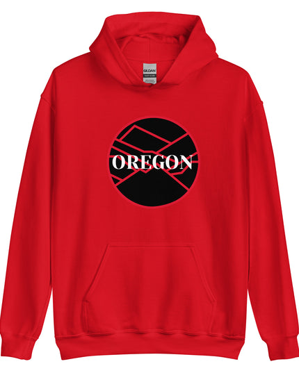 OREGON - Black/Red - Unisex Hoodie