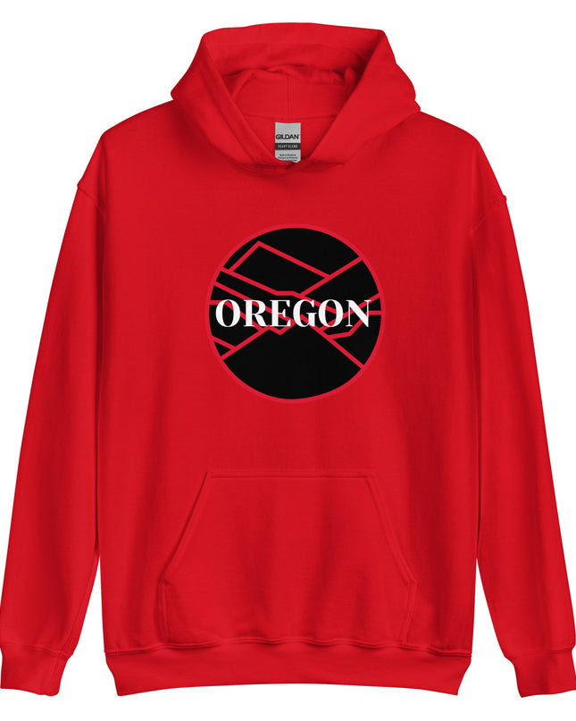 OREGON - Black/Red - Unisex Hoodie