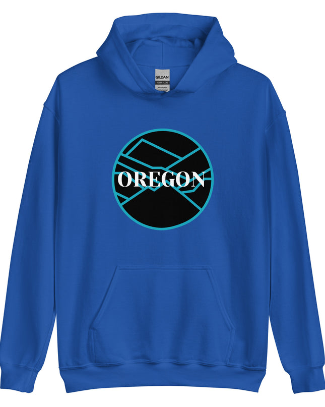 OREGON - Blue/Black - Unisex Hoodie