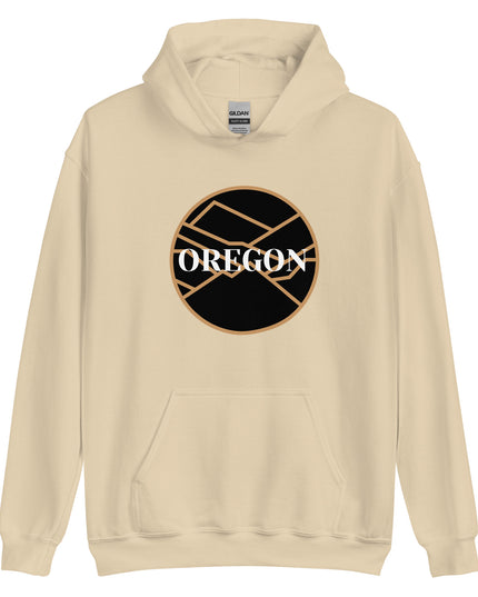 OREGON - Black/Tan - Unisex Hoodie