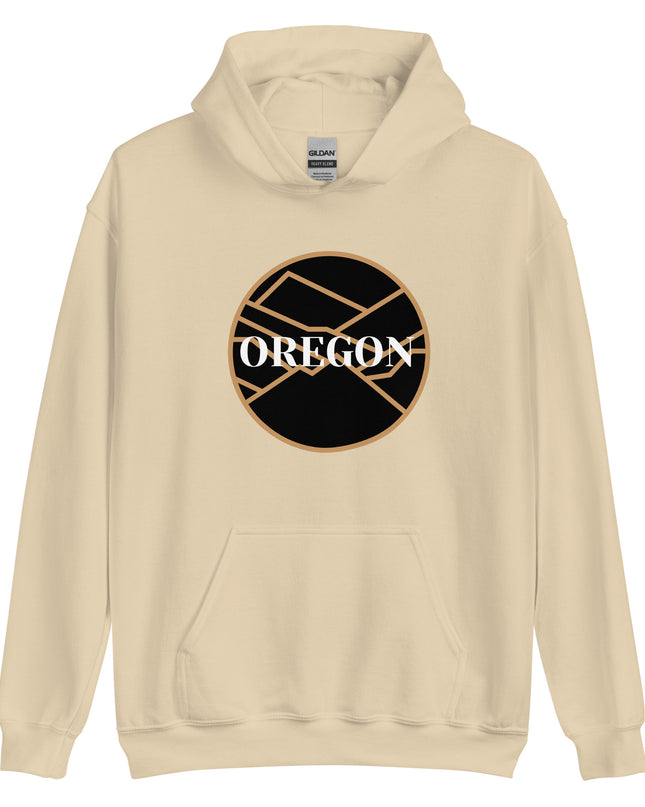 OREGON - Black/Tan - Unisex Hoodie
