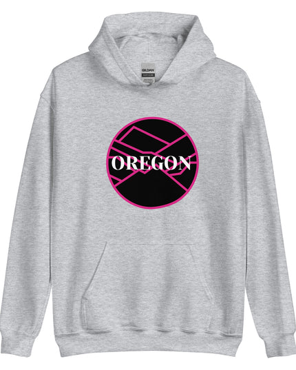 OREGON - Pink/Black - Unisex Hoodie