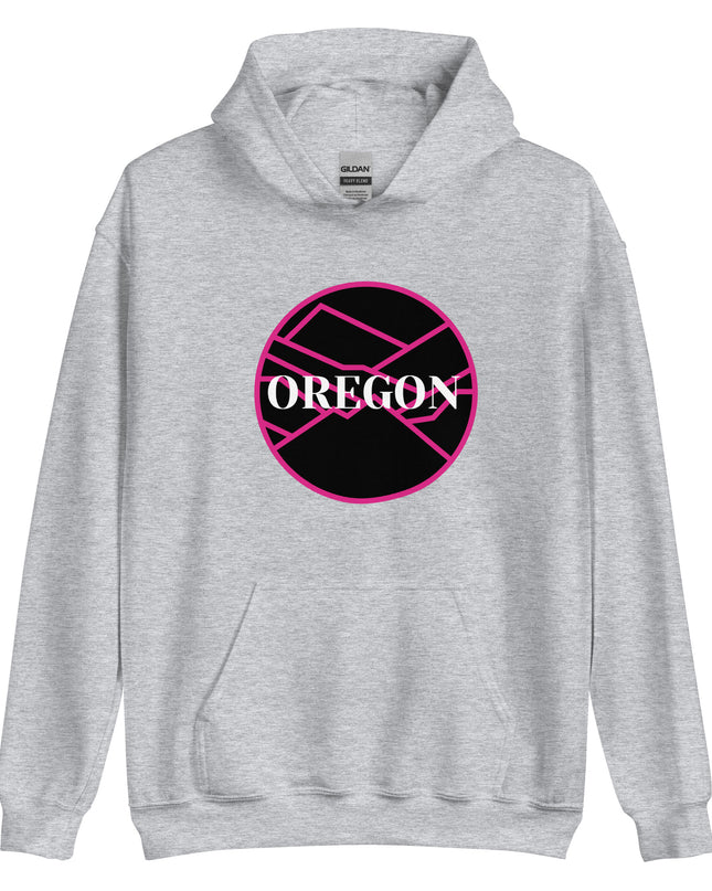 OREGON - Pink/Black - Unisex Hoodie