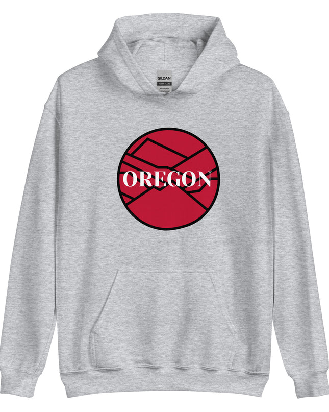 OREGON - Red/Black - Unisex Hoodie