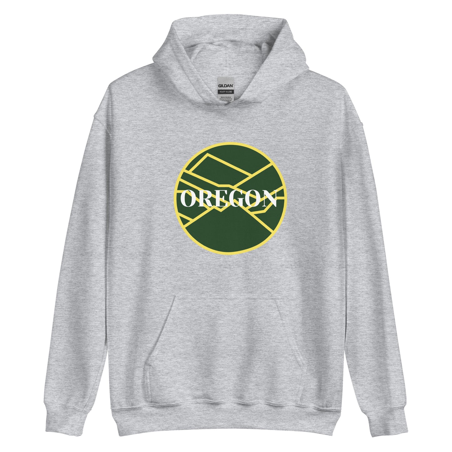 OREGON - Green/Yellow - Unisex Hoodie