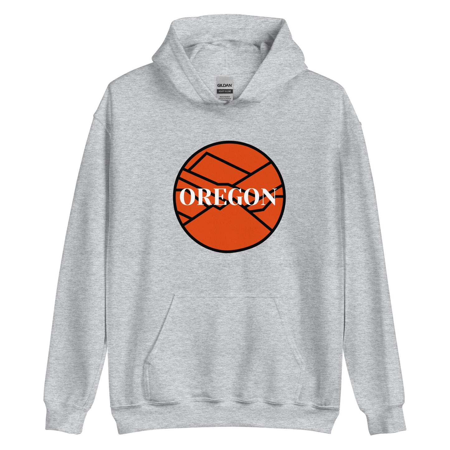 OREGON - Orange/Black - Unisex Hoodie