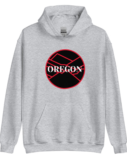 OREGON - Black/Red - Unisex Hoodie