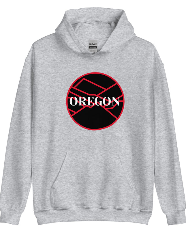 OREGON - Black/Red - Unisex Hoodie