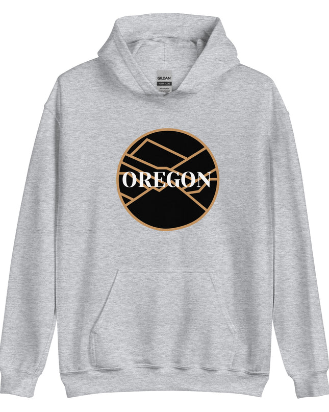 OREGON - Black/Tan - Unisex Hoodie