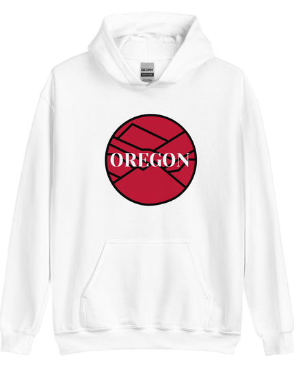 OREGON - Red/Black - Unisex Hoodie