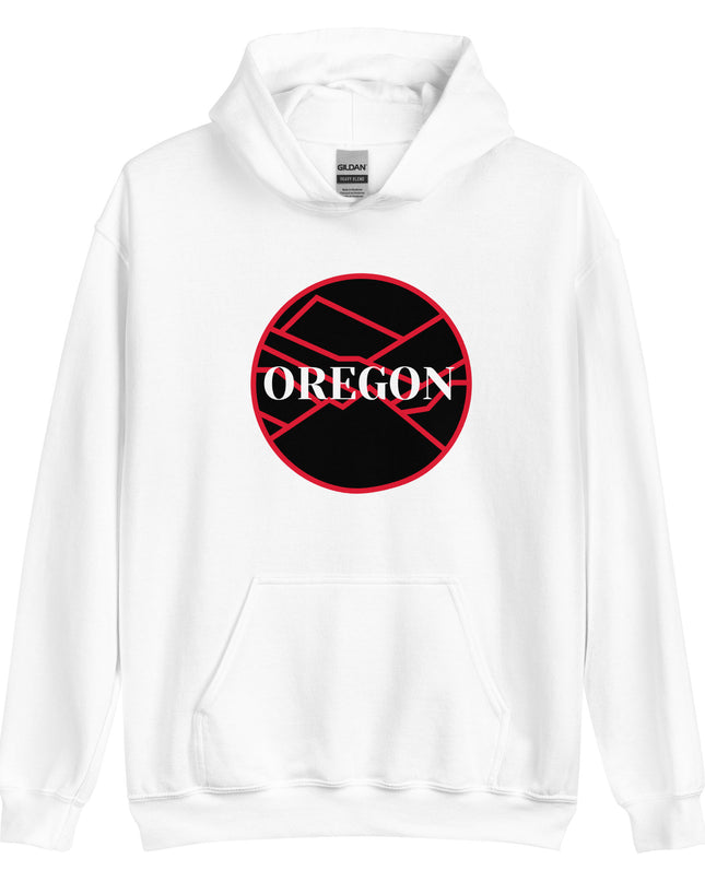 OREGON - Black/Red - Unisex Hoodie