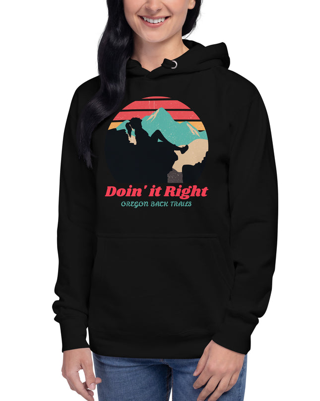 Doin it Right - Oregon Backtrails - Unisex Hoodie