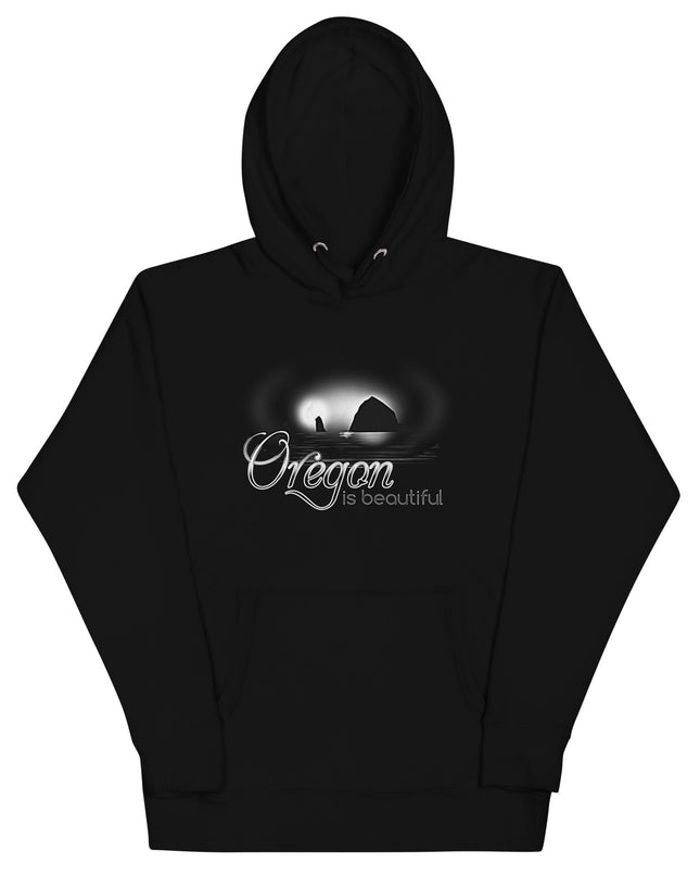 Oregon is Beautiful/ BW - Unisex Hoodie