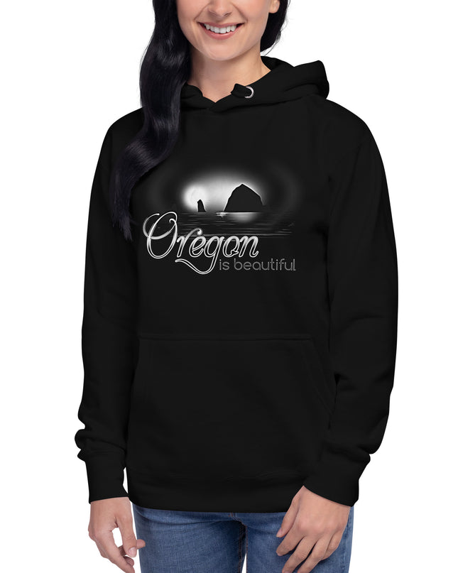 Oregon is Beautiful/ BW - Unisex Hoodie