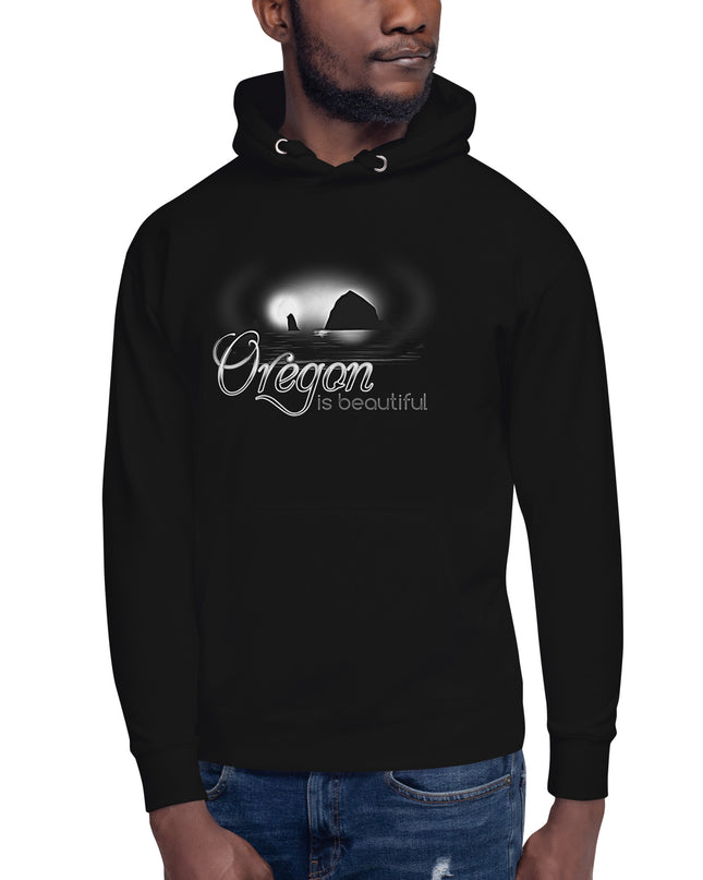 Oregon is Beautiful/ BW - Unisex Hoodie