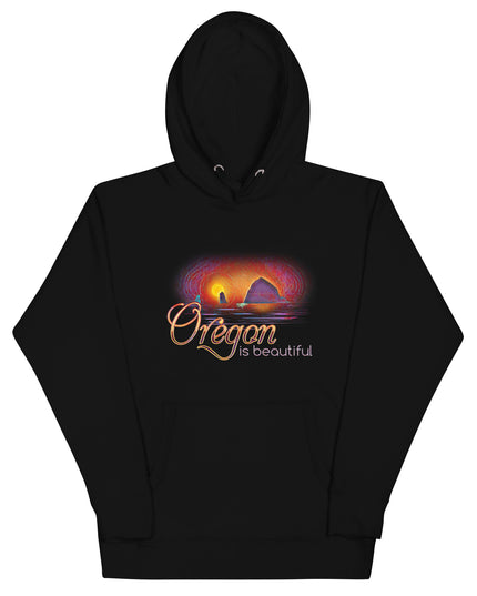 Oregon is Beautiful - Haystack Rock - Unisex Hoodie