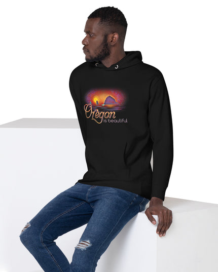 Oregon is Beautiful - Haystack Rock - Unisex Hoodie