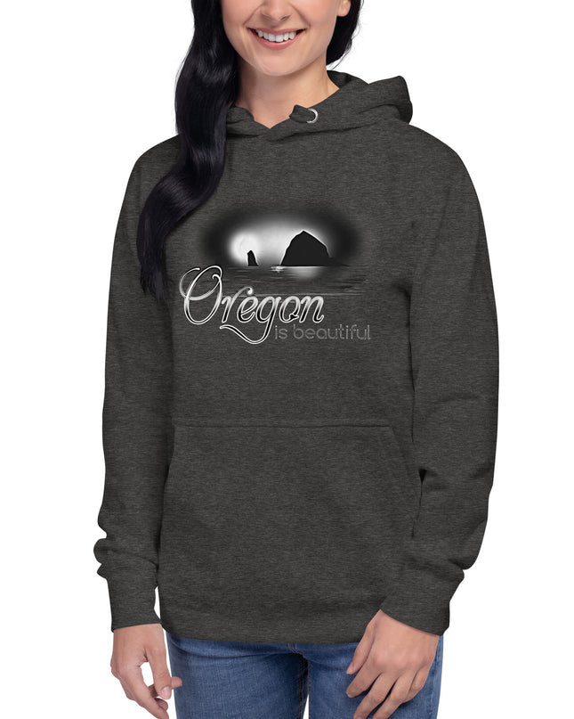 Oregon is Beautiful/ BW - Unisex Hoodie
