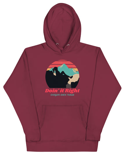 Doin it Right - Oregon Backtrails - Unisex Hoodie