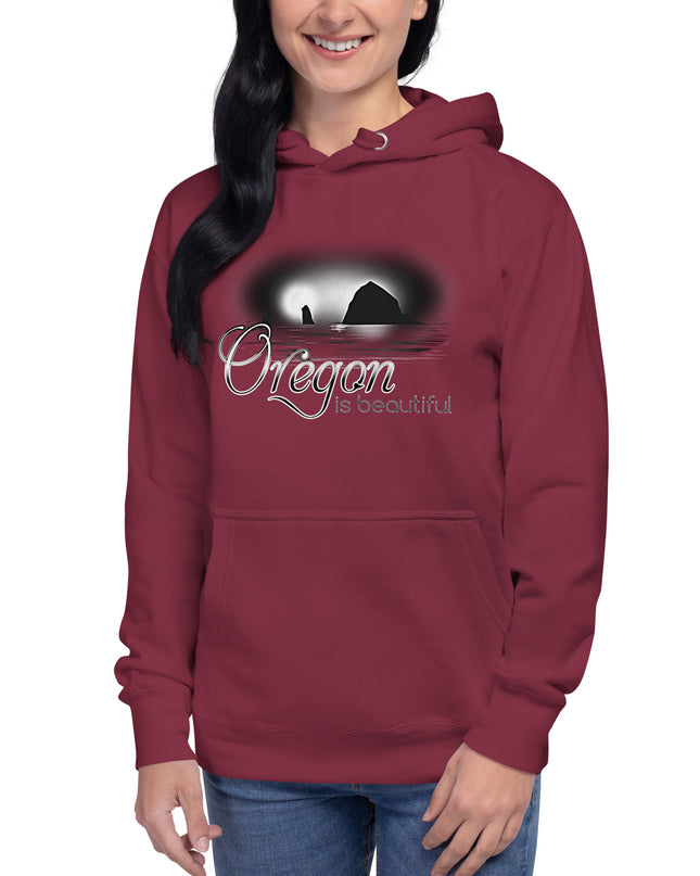 Oregon is Beautiful/ BW - Unisex Hoodie
