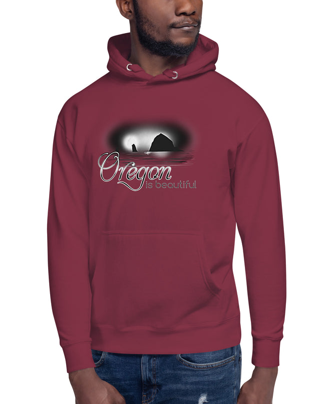 Oregon is Beautiful/ BW - Unisex Hoodie
