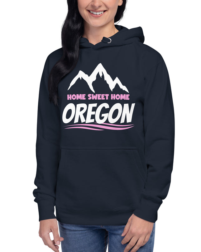 Home Sweet Home Oregon/Pink - Unisex Hoodie