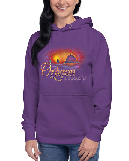 Oregon is Beautiful - Haystack Rock - Unisex Hoodie