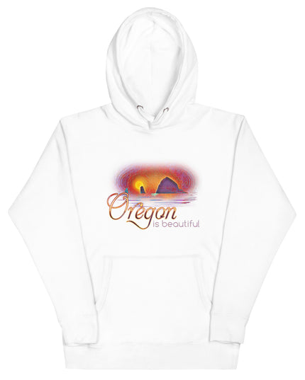 Oregon is Beautiful - Haystack Rock - Unisex Hoodie