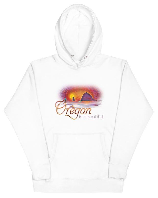 Oregon is Beautiful - Haystack Rock - Unisex Hoodie