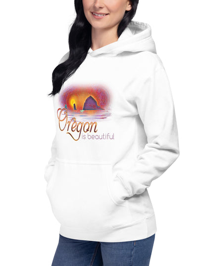 Oregon is Beautiful - Haystack Rock - Unisex Hoodie