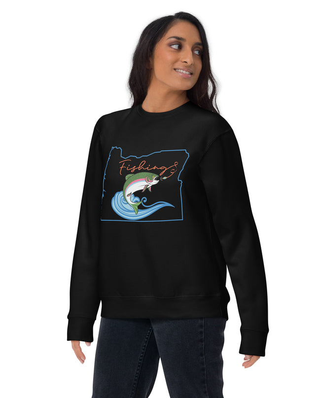 Fishing Oregon - Unisex Premium Sweatshirt