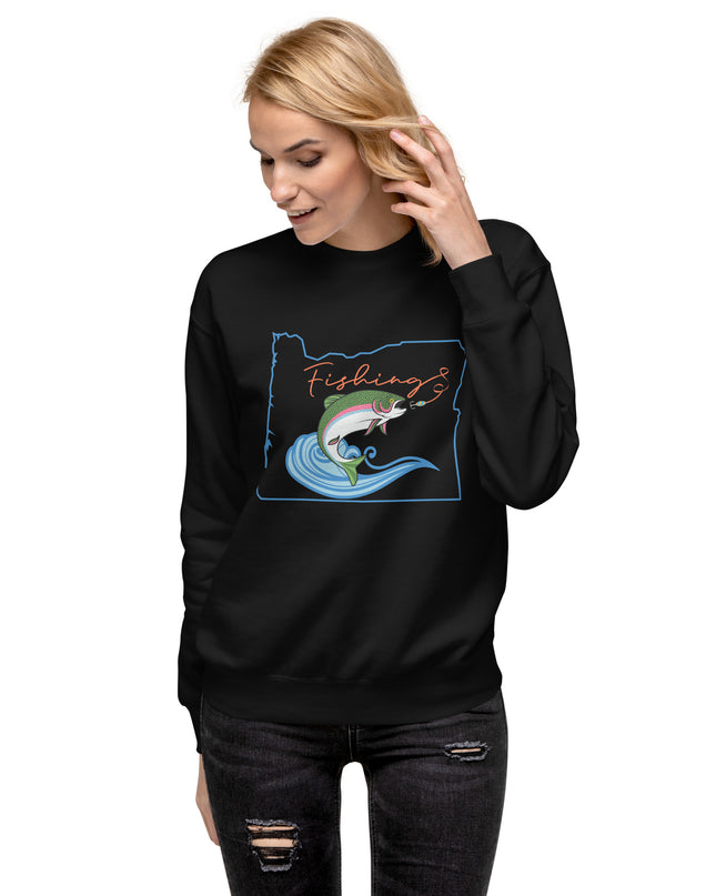 Fishing Oregon - Unisex Premium Sweatshirt