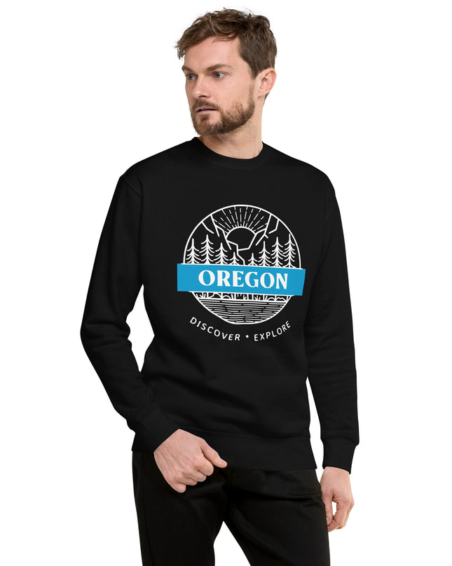 Oregon - Discover - Explore - Unisex Premium Sweatshirt