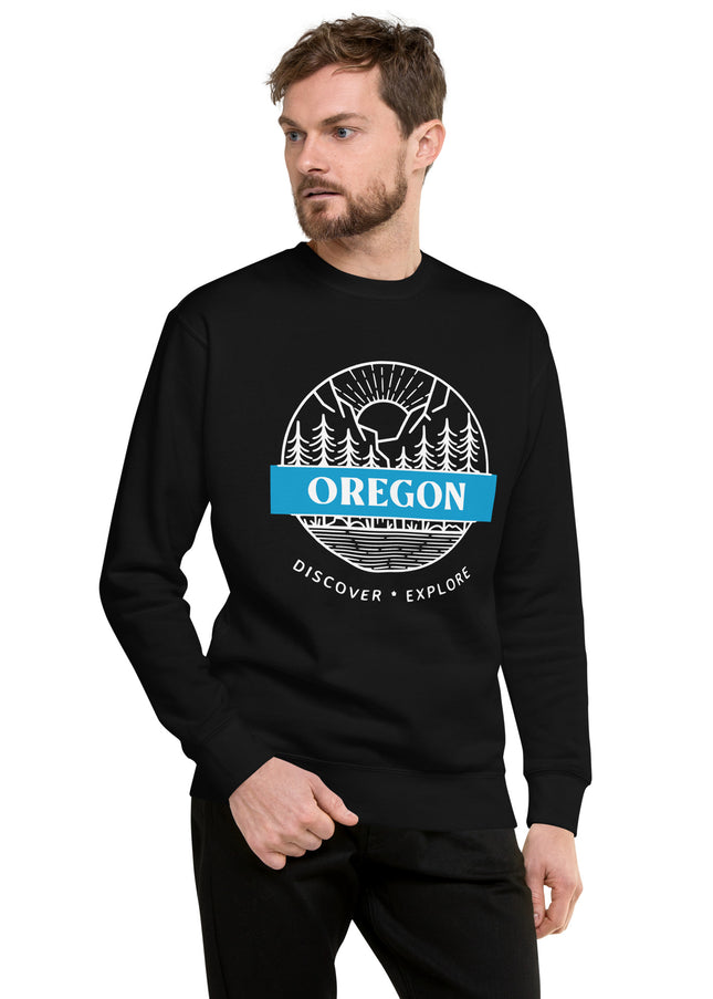 Oregon - Discover - Explore - Unisex Premium Sweatshirt