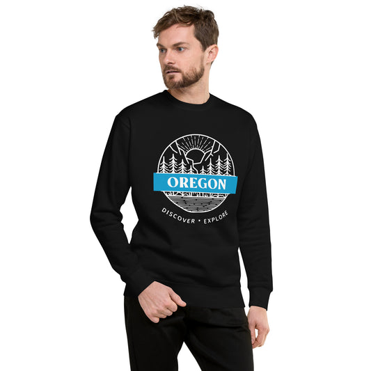Oregon - Discover - Explore - Unisex Premium Sweatshirt