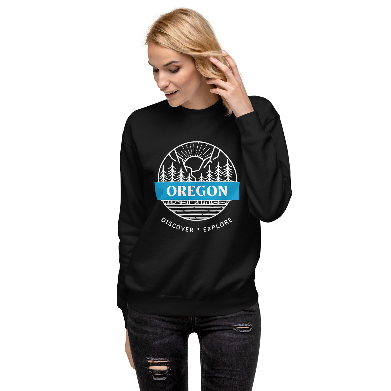 Oregon - Discover - Explore - Unisex Premium Sweatshirt