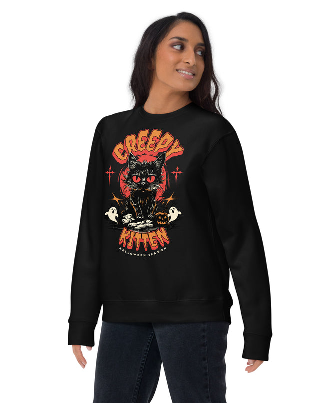 Creepy Kitten - Unisex Premium Sweatshirt