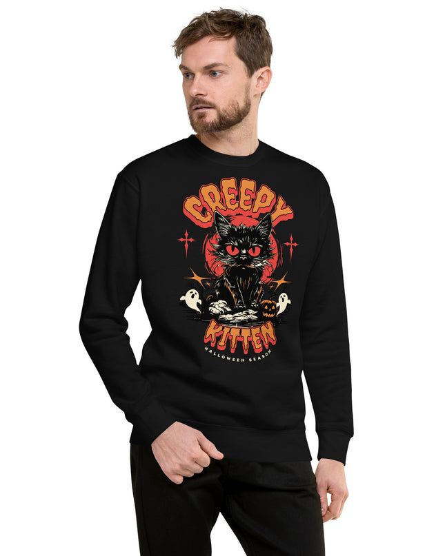 Creepy Kitten - Unisex Premium Sweatshirt