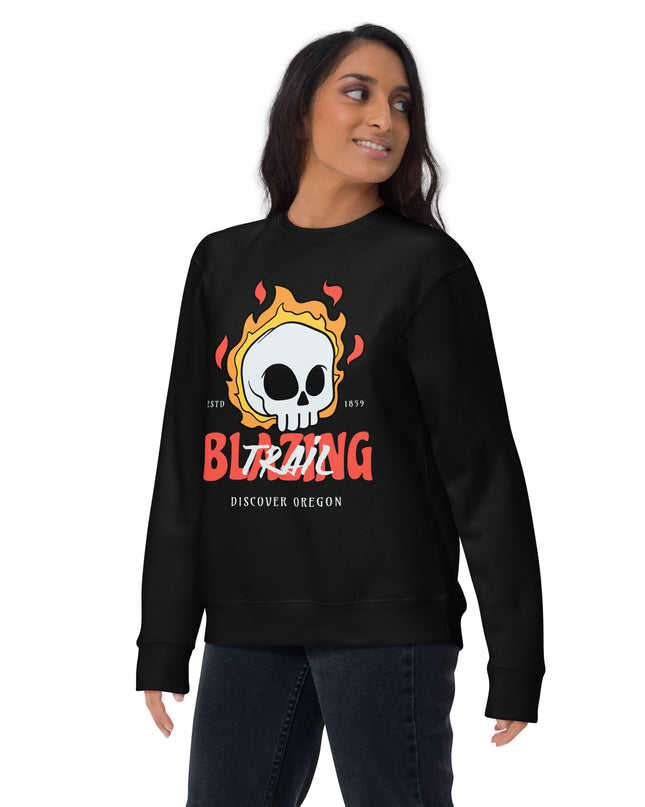 Trail Blazing - Discover Oregon - Unisex Premium Sweatshirt