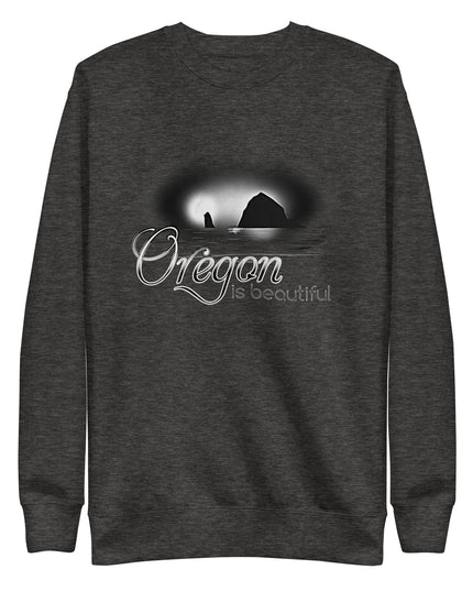 Oregon is Beautiful/ BW - Unisex Premium Sweatshirt